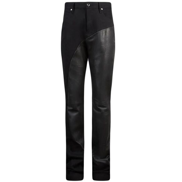 RtA | Jeans | Rta Arwenhybrid Jeans Size 27 Black Denim Leather | Poshmark